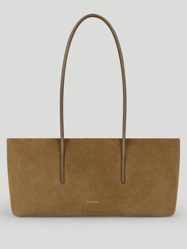TheStockholmShoulder_TobaccoSuede_1 Arden Small in Tobacco